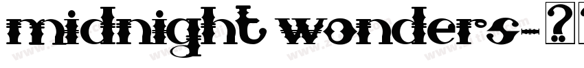 midnight wonders字体转换